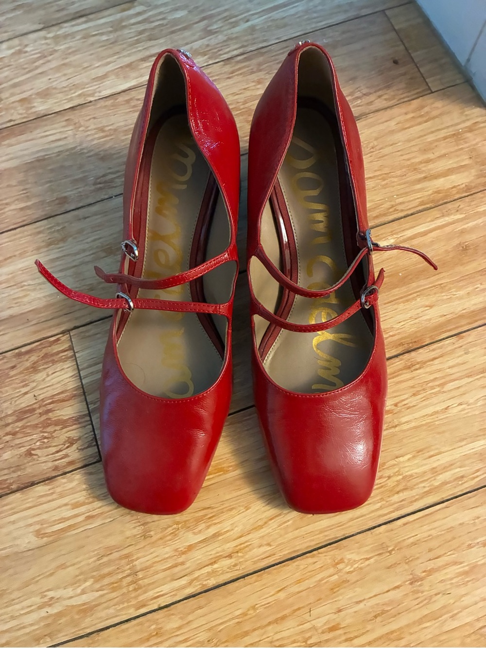 Red Mary Jane Pumps - Sam Edelman